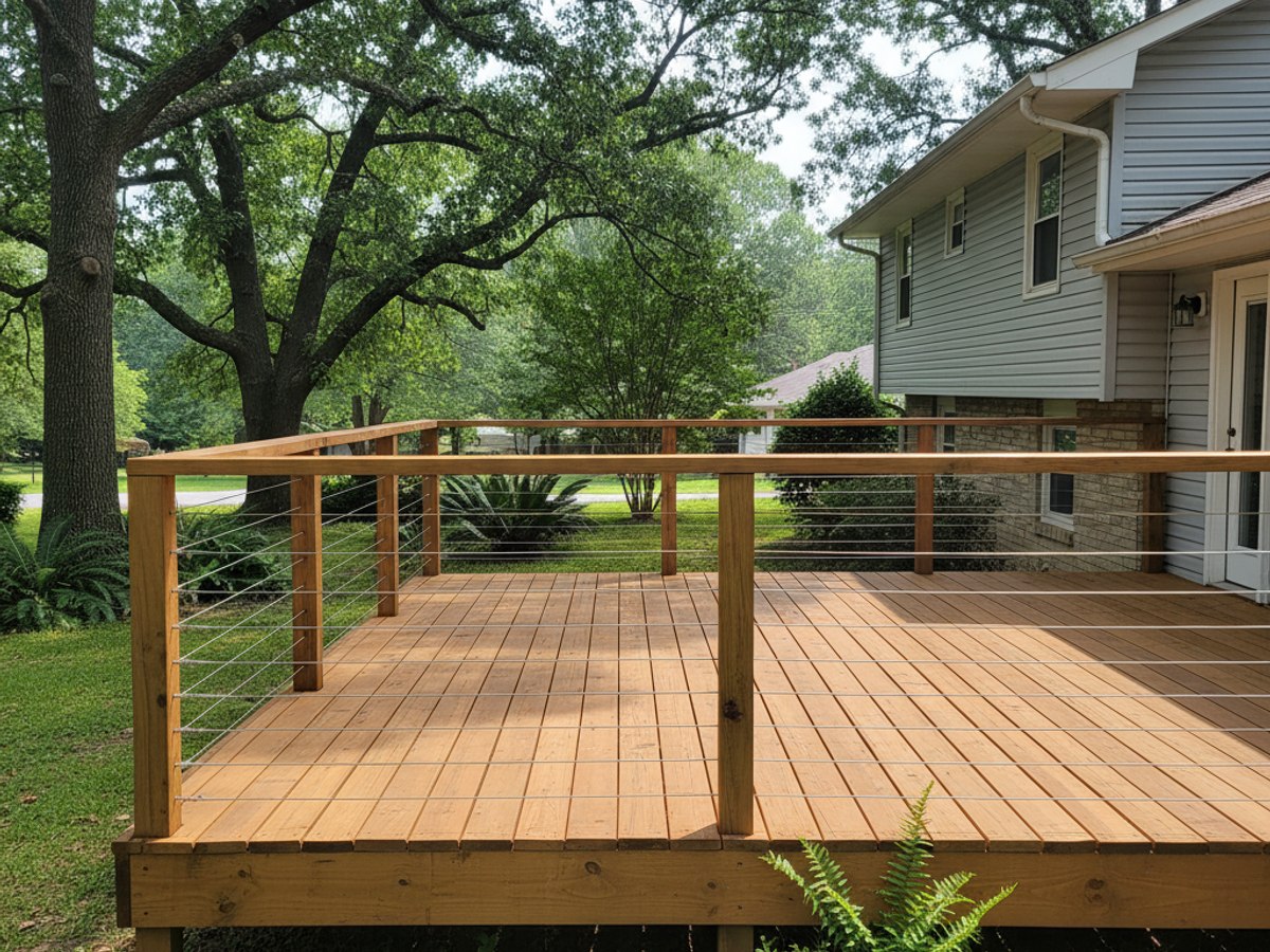 Deck Staining & Sealing completed by Heritage Deck Solutions in Bartlett, MS
