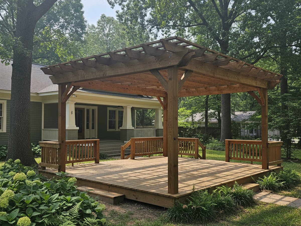 Custom Deck Design completed by Heritage Deck Solutions in Byhalia, MS