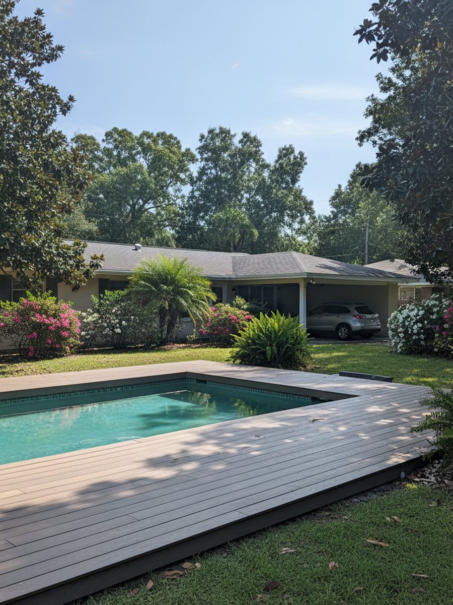 Composite Decking Installation completed by Heritage Deck Solutions in Bartlett, MS